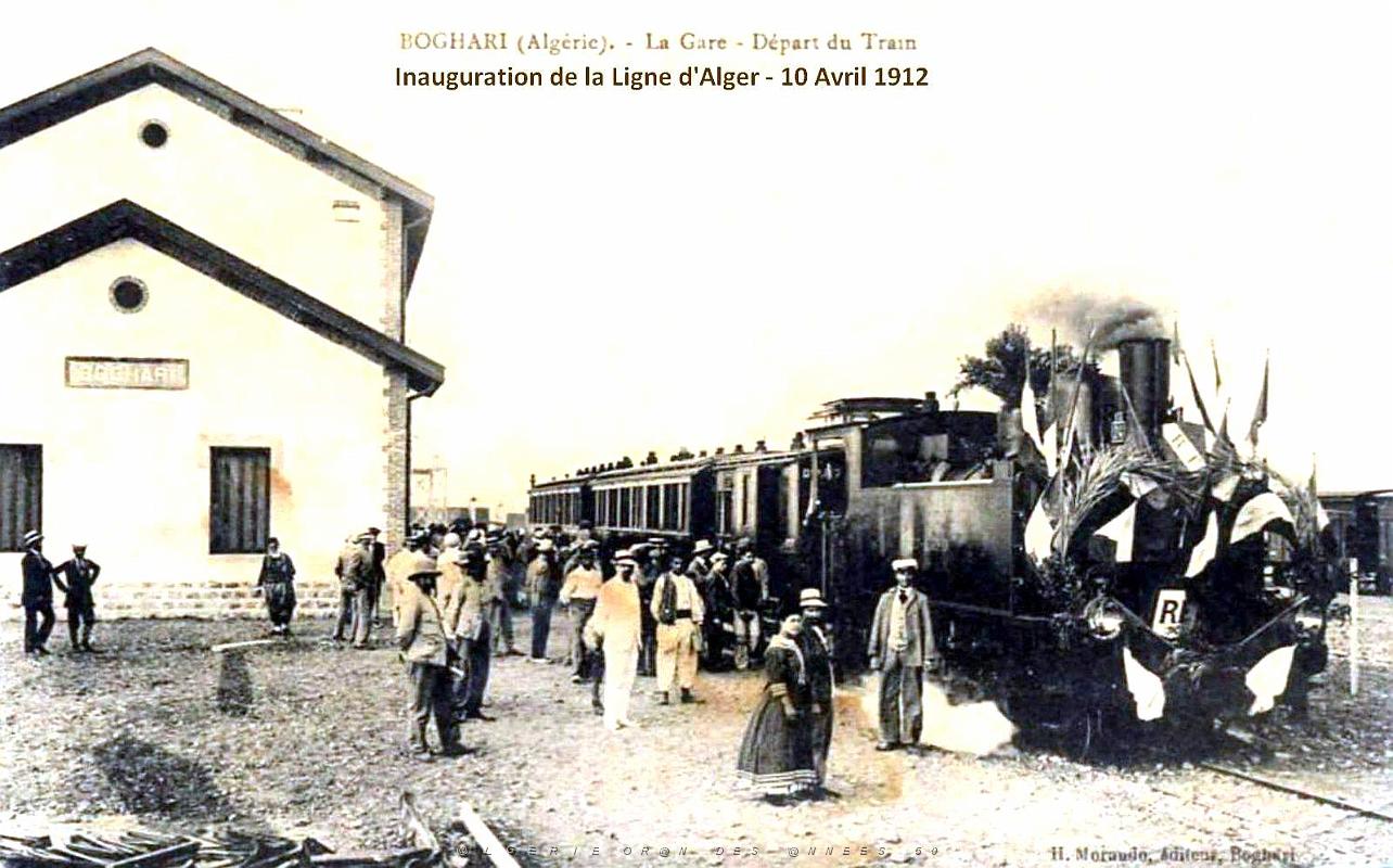 1469- Boghari - Inauguration ligne d'Alger 10 avril 1912.jpg